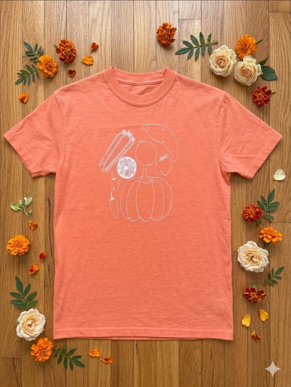 Garden Veggie Graphic T-Shirt 🌿🥕✨ | Screen Printed Gardening Tee | Nature Life